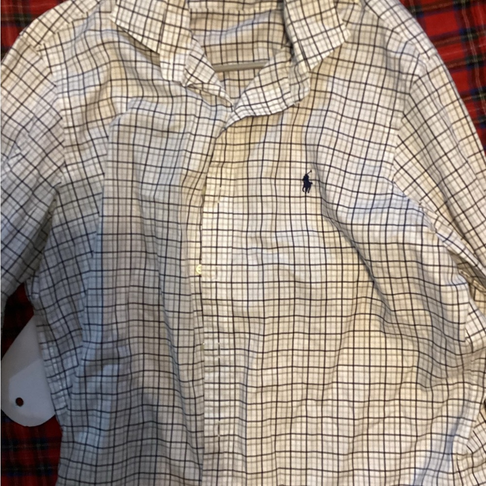 Polo Ralph Lauren LG - White Button Up Classic Fit Performance